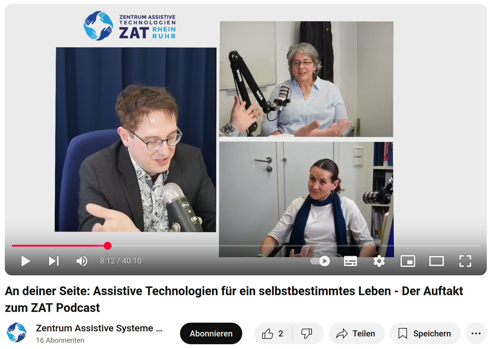 An deiner Seite: Assistive Technologien für ein selbstbestimmtes Leben - Der Auftakt zum ZAT Podcast